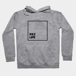 Rez Life Box Text Hoodie